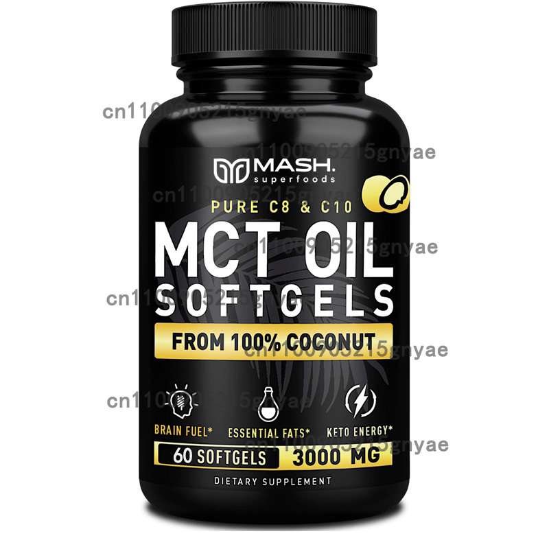 زيت MCT 3600 ملغ كبسولات C8 C1 - مراجعة Mct Oil Coconut وسعره
