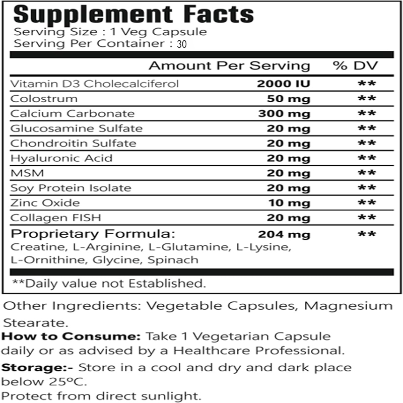 مكمل غذائي لدعم نمو العظام، يح - مراجعة Glucosamine Chondroitin Joint وسعره
