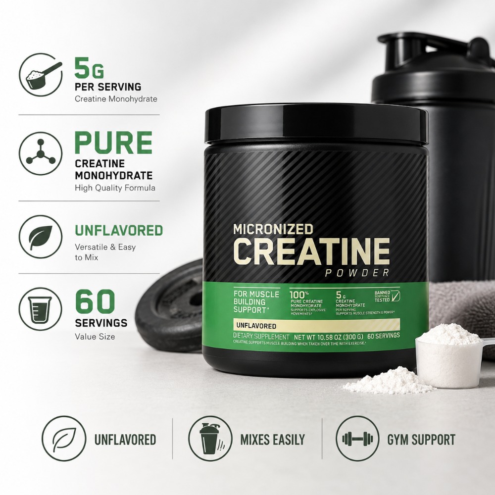 مسحوق الكرياتين مونوهيدرات 300 - مراجعة Creatine Monohydrate Powder وسعره