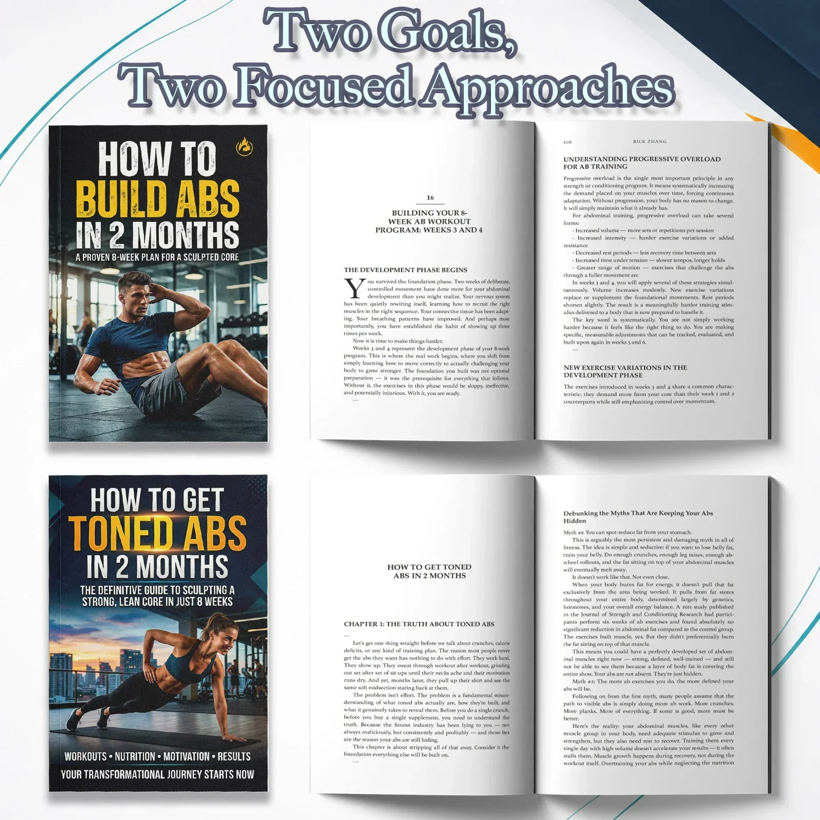 مجموعة من كتابين لتدريب عضلات  - مراجعة Fitness Nutrition Guide وسعره