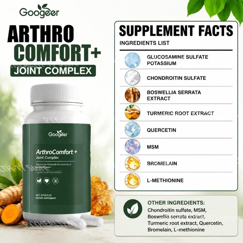 كبسولات جوجير أرثروكومفورت+ لد - مراجعة Glucosamine Chondroitin Joint وسعره