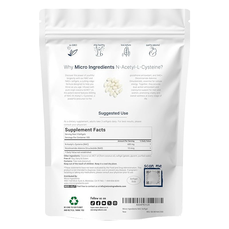 كبسولات NAC 600 ملغ مع مزيج زي - مراجعة Mct Oil Coconut وسعره