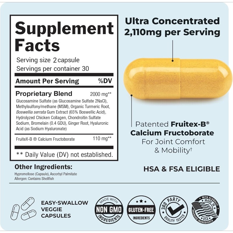 جلوكوزامين، كوندروتين سولفات،  - مراجعة Glucosamine Chondroitin Joint وسعره
