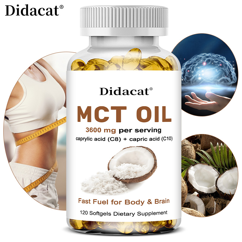 زيت MCT 3600 مجم C8 C10 كبسولا - مراجعة Mct Oil Coconut وسعره