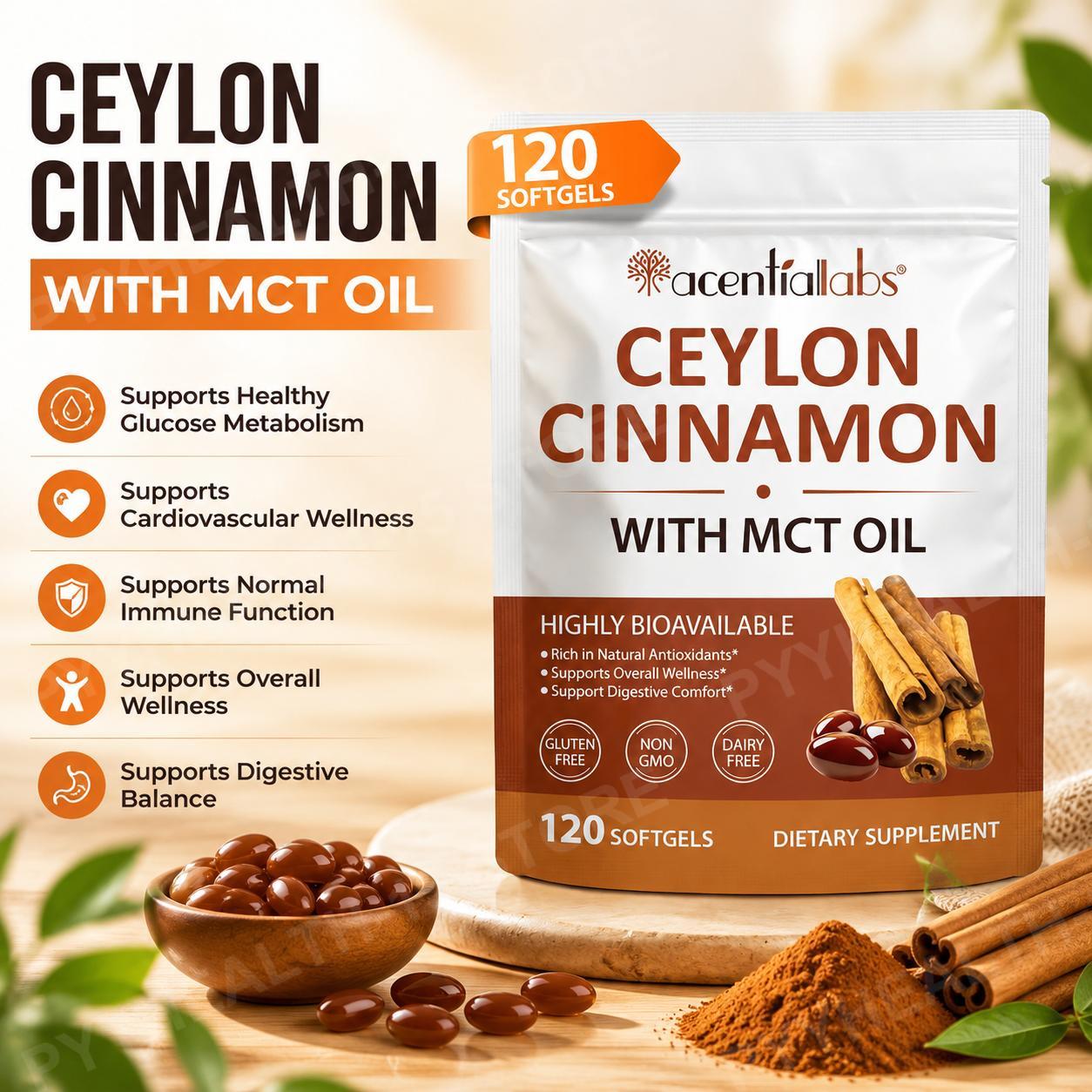 كبسولات القرفة السيلانية مع زي - مراجعة Mct Oil Coconut وسعره