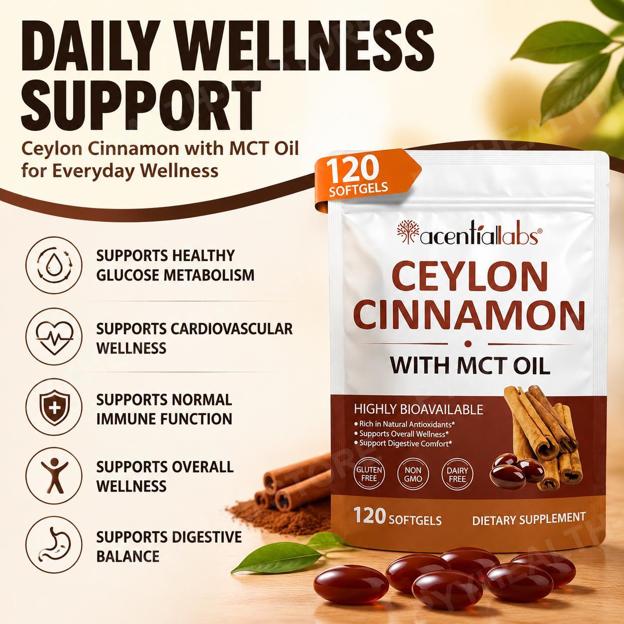 كبسولات القرفة السيلانية مع زي - مراجعة Mct Oil Coconut وسعره