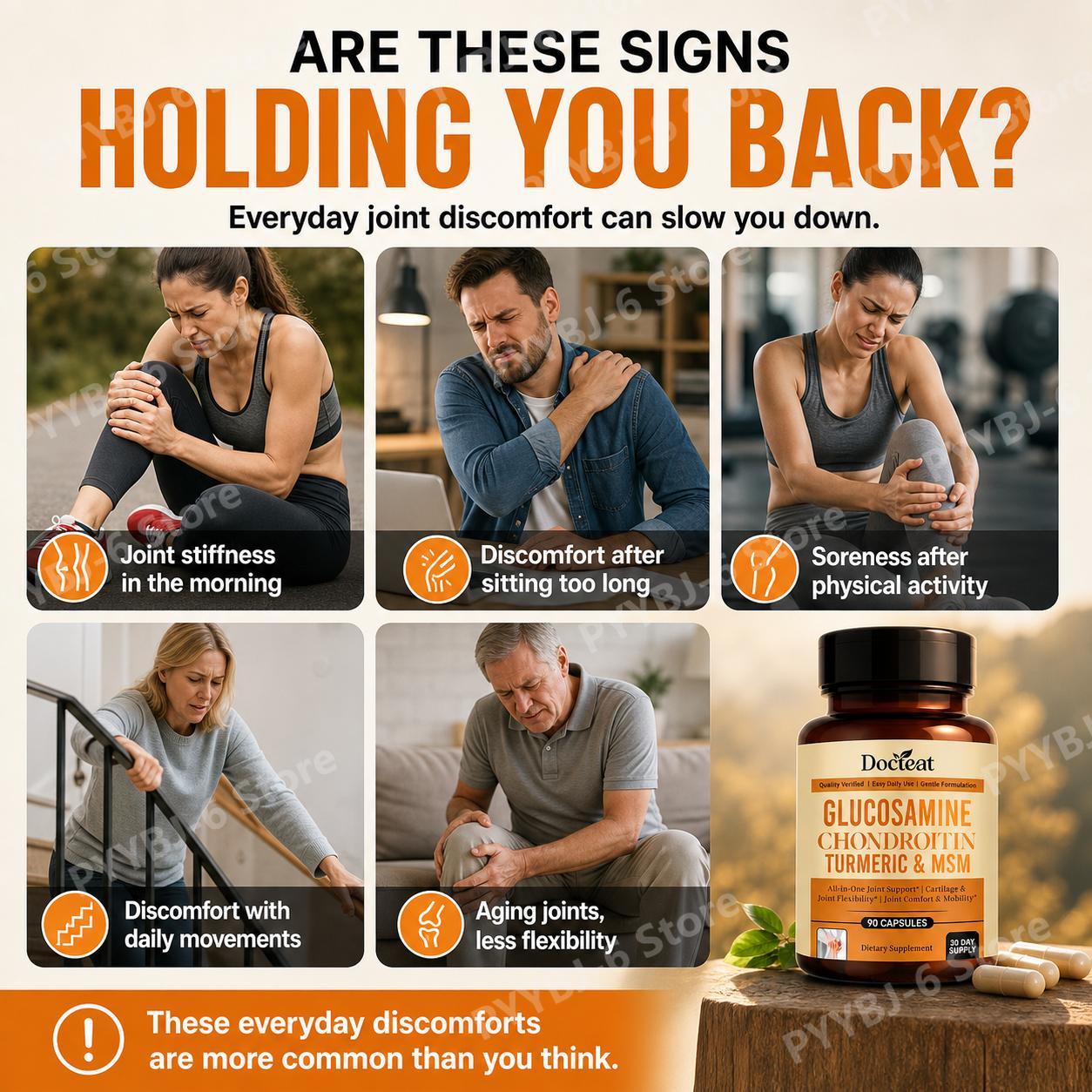 كبسولات دوكتيت جلوكوزامين وكون - مراجعة Glucosamine Chondroitin Joint وسعره