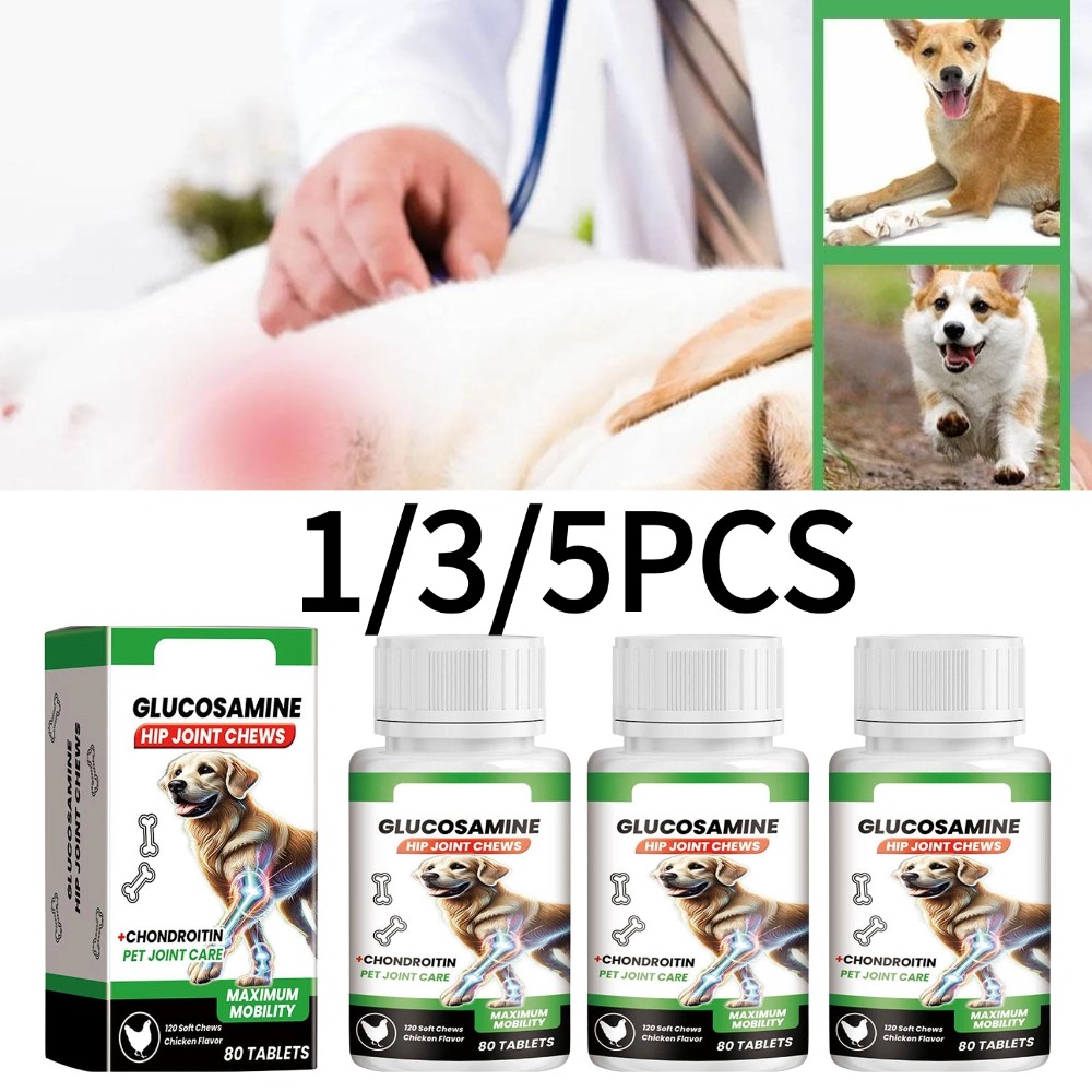 80 قرص لدعم مفاصل الكلاب، عناي - مراجعة Glucosamine Chondroitin Joint وسعره