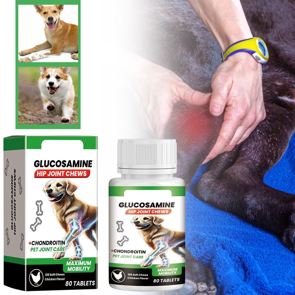 80 قرص لدعم مفاصل الكلاب، عناي - مراجعة Glucosamine Chondroitin Joint وسعره