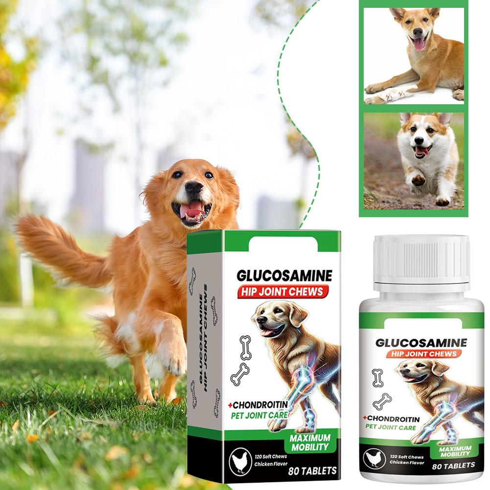 80 قرص لدعم مفاصل الكلاب، عناي - مراجعة Glucosamine Chondroitin Joint وسعره